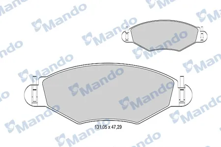 MANDO MBF015163 Колодки торм. Peugeot 206206SW 01>(-ABS) передние