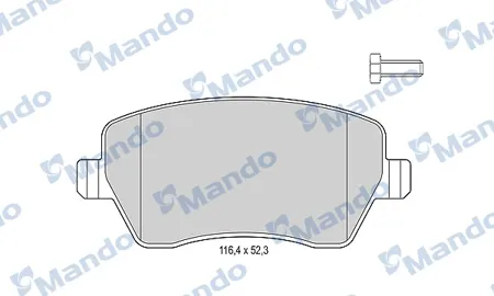 MANDO MBF015179 Колодки Renault Duster (HSAM) (1,6) Lada Largus