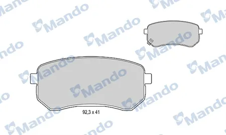MANDO MBF015217 Колодки торм.задние Hyundai i10 08- Kia Picanto 04- .