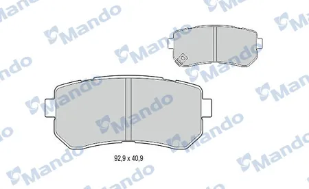 MANDO MBF015219 Колодки торм.задние