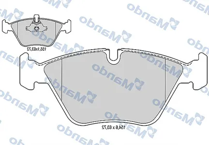 MANDO MBF015230 Колодки торм.передние