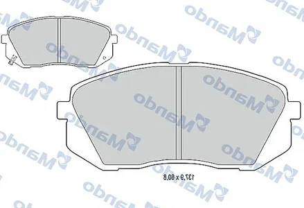 MANDO MBF015235 Колодки Hyundai IX35 (LM) (2010-),i40 (VF) Kia Sportage (SL)(2010-)