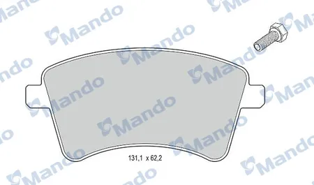 MANDO MBF015240 Колодки торм.  Renault  Kangoo 08- передние
