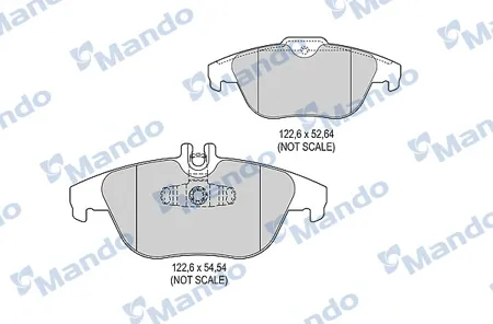 MANDO MBF015243 Колодки торм.задние