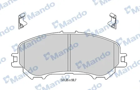 MANDO MBF015288 Колодки торм. Nissan X-Trail (32) 14- передние
