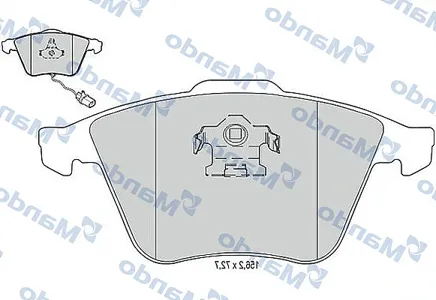 MANDO MBF015373 Колодки торм.передние
