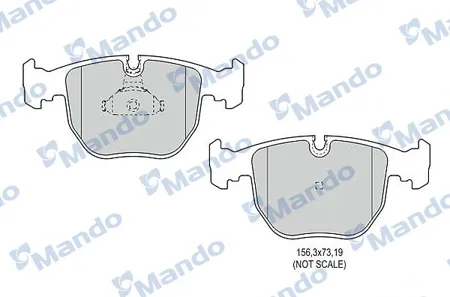 MANDO MBF015405 Колодки торм.