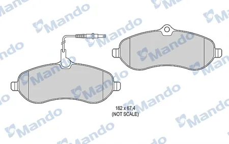 MANDO MBF015481 Колодки торм.передние