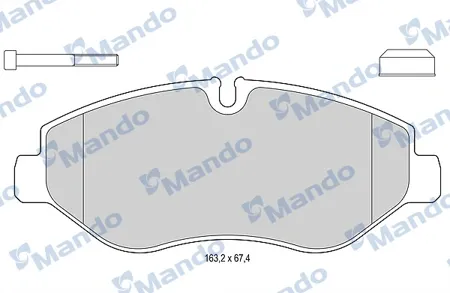 MANDO MBF015563 Колодки торм.передние