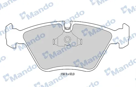 MANDO MBF015566 Колодки торм.