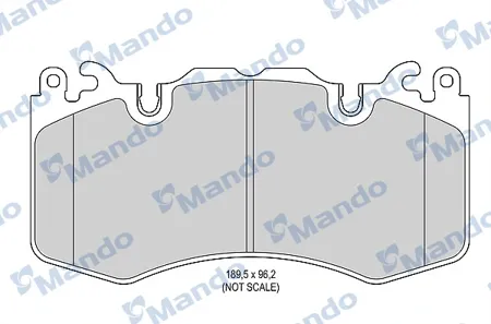 MANDO MBF015606 Колодки торм.передние
