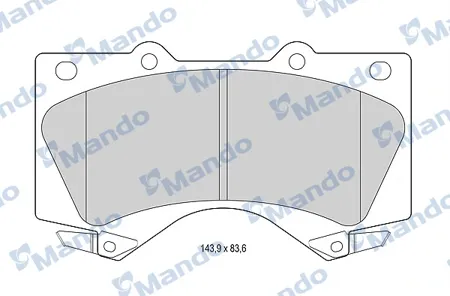 MANDO MBF015619 Колодки торм. Toyota Lexus Land Cruiser LX 570 07- перед.