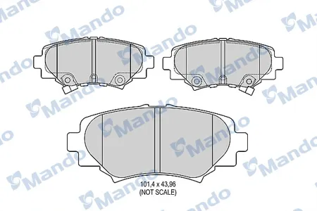 MANDO MBF015647 Колодки торм. Mazda 3 13- задние