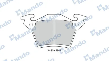 MANDO MBF015663 Колодки торм.задние
