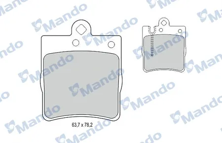 MANDO MBF015664 Колодки торм.передние