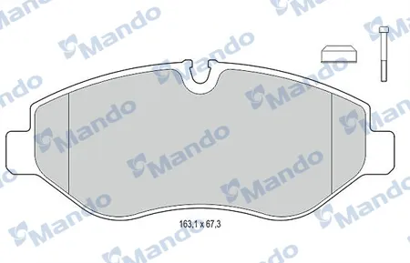 MANDO MBF015671 Колодки торм.
