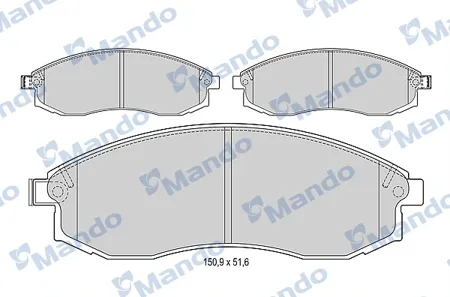 MANDO MBF015702 Колодки торм.передние