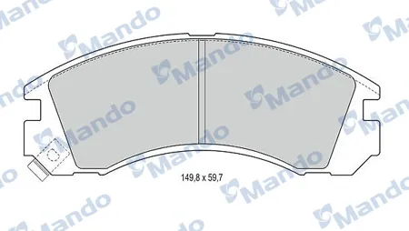 MANDO MBF015708 Колодки торм.передние