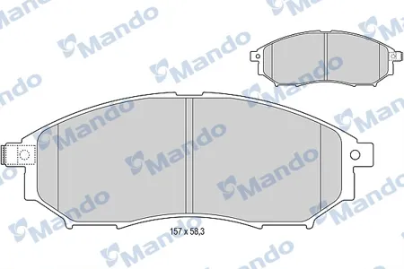 MANDO MBF015745 Колодки торм.передние