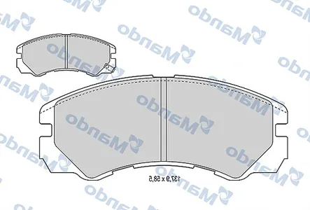 MANDO MBF015760 Колодки торм.передние