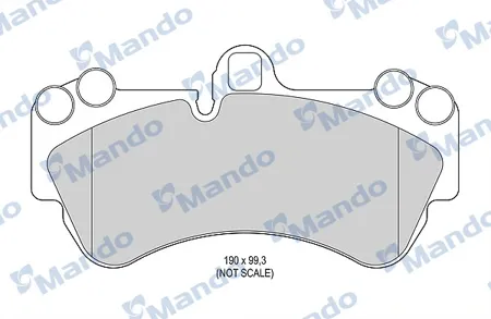 MANDO MBF015783 Колодки торм.передние