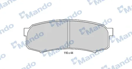 MANDO MBF015845 Колодки торм.передние