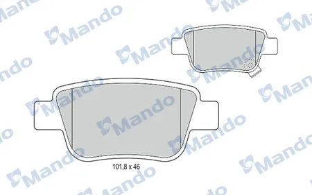 MANDO MBF015872 Колодки торм.задние