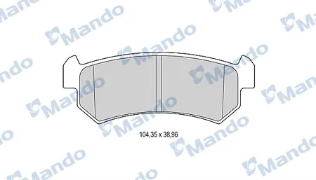 MANDO MBF015929 Колодки торм.задние