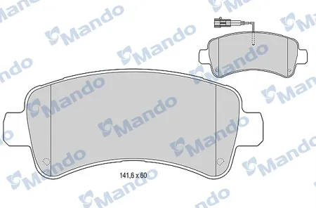 MANDO MBF015954 Колодки торм.