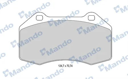 MANDO MBF015987 Колодки торм. Mazda 3 13- передние