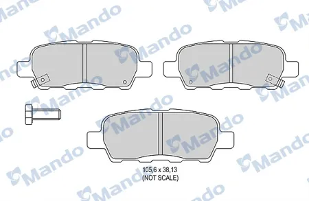 MANDO MBF016003 Колодки торм. Nissan Qashqai Juke Tiida Murano Cube 07- задн.