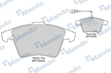 MANDO MBF016044 Колодки торм. VW Touareg R16 03> передние
