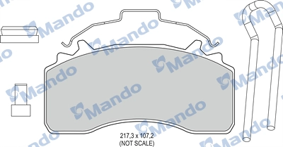 MANDO MBF016081 Колодки торм.