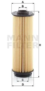MANN HU6022Z Фильтр масляный [картридж] BMW 140240340440540 16>