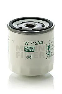 MANN W71243 Фильтр масляный Ford Escort Fiesta KaSierra 1.1-1.8i <96, Caterpillar
