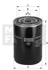 MANN W94034 Фильтр масляный