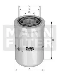 MANN WH980 Фильтр масляный гидравлической системы