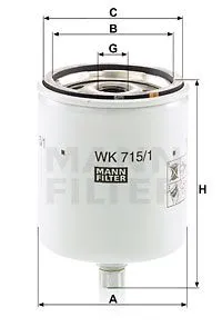 MANN WK7151X Фильтр топливный