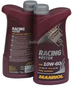 MANNOL 4036 Моторное масло RACING+ESTER 10W60 1л