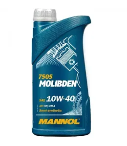 MANNOL 75051 Моторное масло 7505 MOLIBDEN 10W40 API SLCF 1л