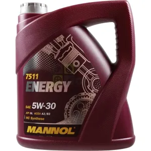 MANNOL 75115 Моторное масло ENERGY 5W30 (пластик) 5л