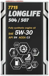 MANNOL MN77155 Моторное масло 7715 LONGLIFE 504507 5W30 5 л. 5W30