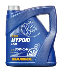 MANNOL MN81054 Масло трансмиссионное 8105 HYPOID LSD 85W140 4л GL-5 LS
