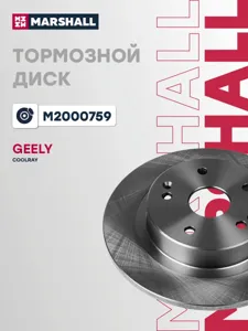 MARSHALL M2000759 Диск тормозной Geely Coolray 20- задний D 285мм.