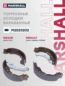 MARSHALL M2520202 Колодки торм. Renault Nissan Logan Sandero Micra Note 09- зад.