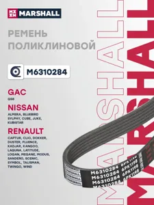 MARSHALL M6310284 Ремень поликлиновой