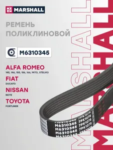 MARSHALL M6310345 Ремень поликлиновой