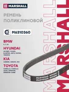 MARSHALL M6310360 Ремень поликлиновой