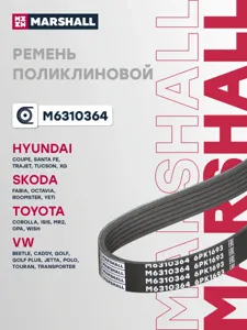 MARSHALL M6310364 Ремень поликлиновой