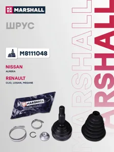 MARSHALL M8111048 ШРУС внеш. (без abs) Nissan Almera (g15) 12-, Renault Clio iii 05- Logan 04- Megane ii 02- (m811